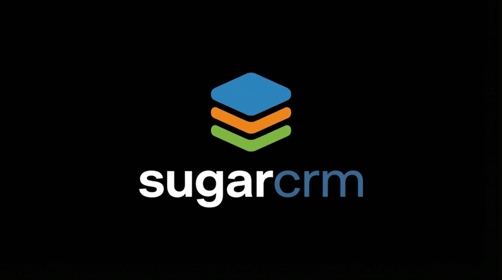 SugarCRM on Black White Text