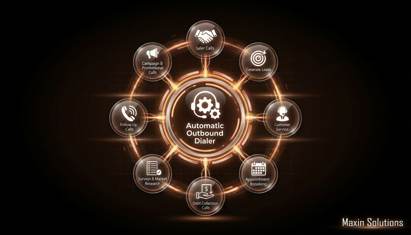 Brown Futuristic Dialer Infographic - Enlarged